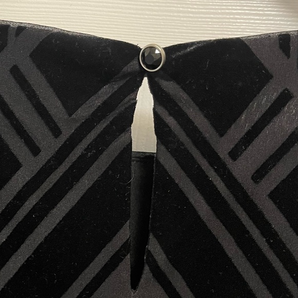 WHBM Art-Deco Inspired Velour Shift Dress - Picture 4 of 5